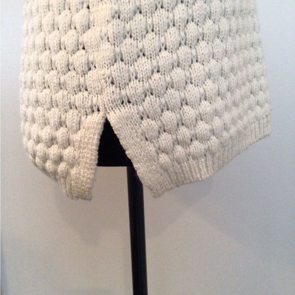 FIELD FLOWER Women Honeycomb Knit Pattern Ivory Sweater Small (4-6 US) - Picture 4 of 5